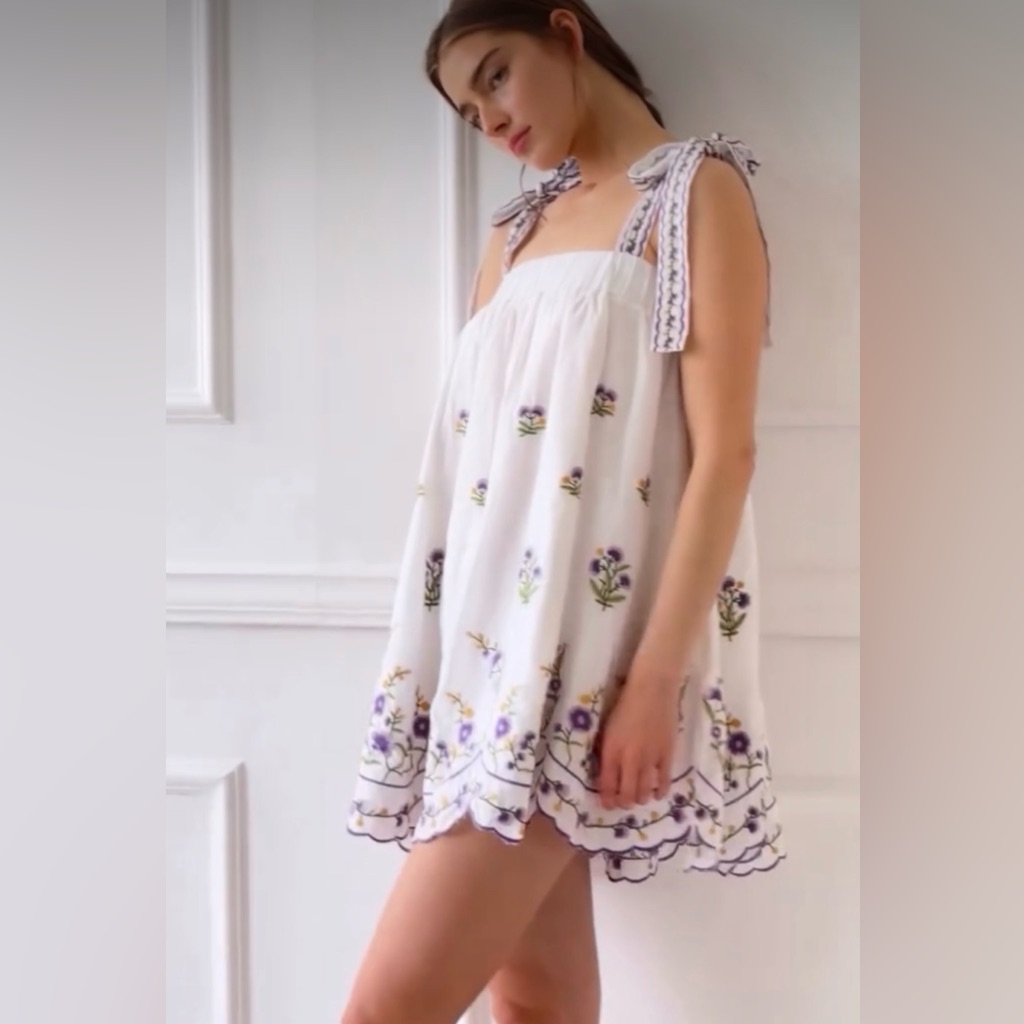 Jacquie The Label Babydoll Mini Dress Size S Nwt